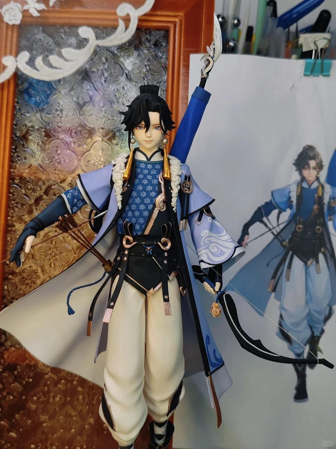 Custom Anime Character Figurine Commission - Air Clay, Polymer Clay, Real People, OC Character, Complex Design