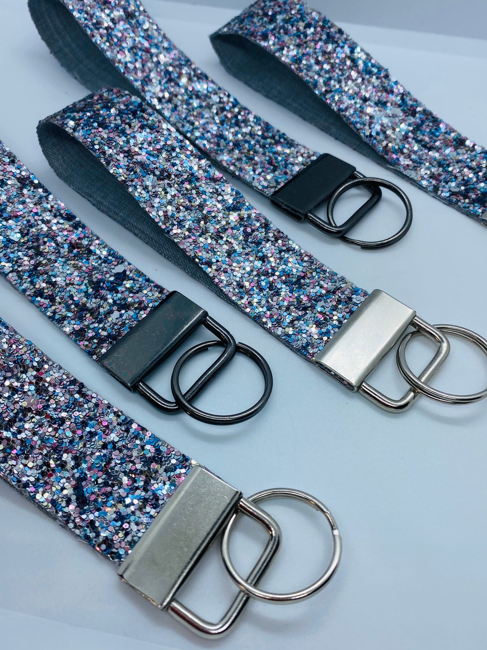 WOVEN WRISTLET KEYCHAIN Faux Leather Keychain Key fob Etsy