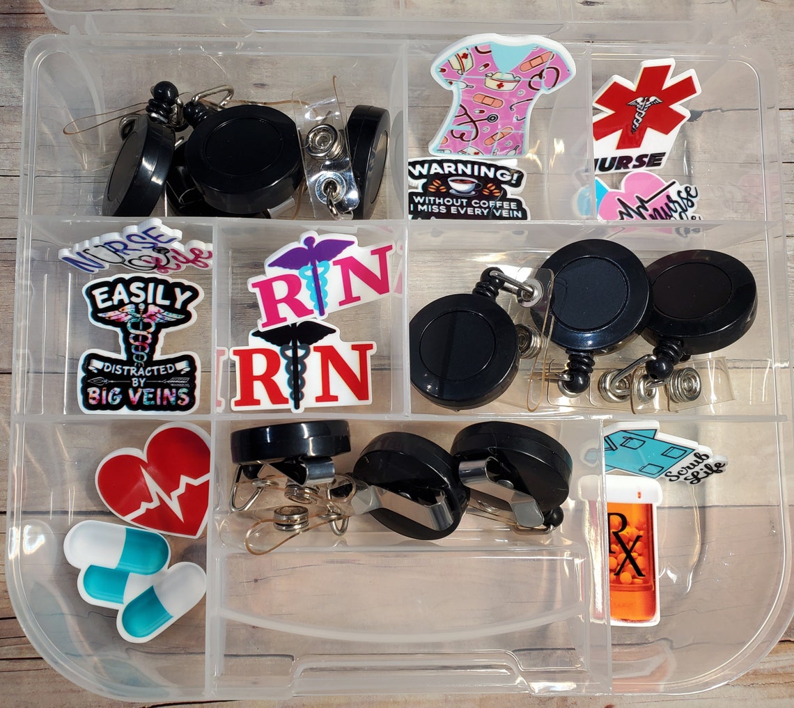 41 Pc DIY Badge Reel Kits Etsy