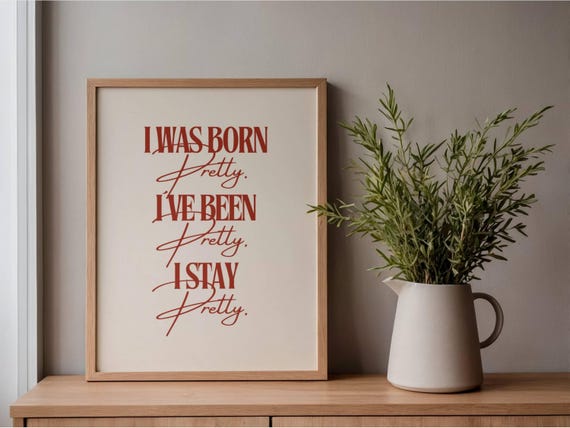 Hudson Williams Quote Rolled Poster - I was born pretty
