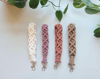 Macrame Wristlet Keychain
