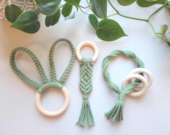 Paquete de juguetes de macramé