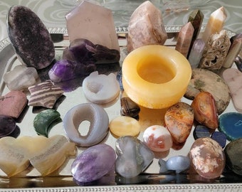 RARE MYSTERY BOX - Amazing Variety of Spiritual Positive Energy Healing Crystals, Gemstones & Treasures! New Inventory Order Now = Free Gift