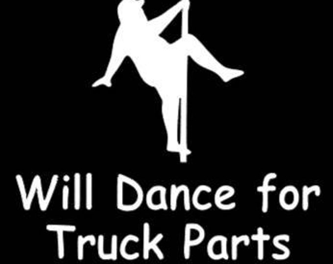 Funny Truck Parts Decal – Car Window Vinyl Sticker, Humor Gift