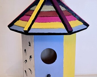 Rare One of a kind TØP Inspired Hand Painted Bird House. Great for Fren in Bandito Clique Memorabilia Colors Birds Personalized Birdhouse