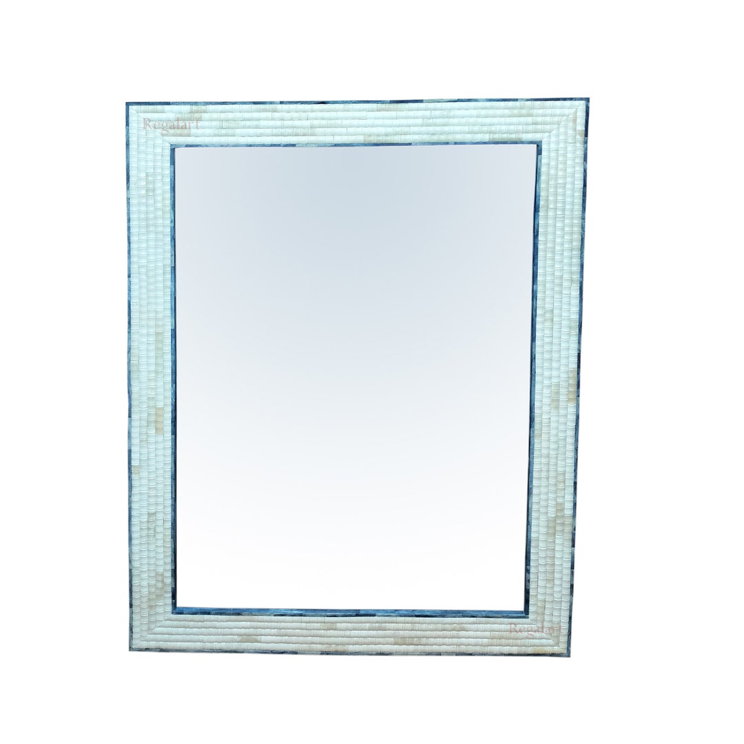 Full Bone Inlay Wall Hanging Mirror Frame Unique Design Mirror Frame