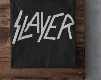 Slayer Logo Männer T-Shirt weiß Band-Merch Bands Slayer Logo Männer T-Shirt weiß Band-Merch Bands