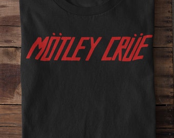 Motley Crue Red and White Logo Black Toddler T-Shirt Motley Crue Red and White Logo Black Toddler T-Shirt