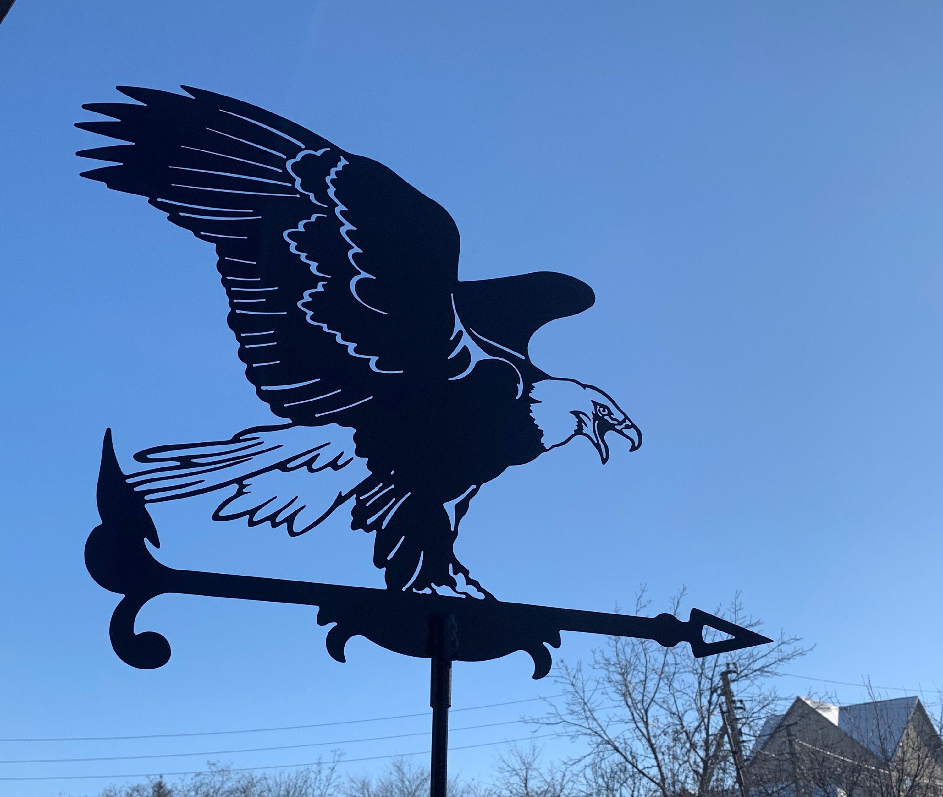EXTRA LARGE Eagle Metal Weathervane Housewarming Gift Windvane Etsy