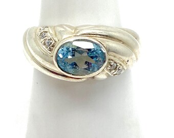 Art Deco Ring Mit Aquamarin Und Brillanten, € 2.600,00
