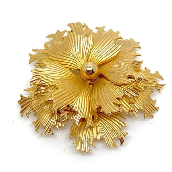 1950's  Rolled Gold Flowerr Brooch