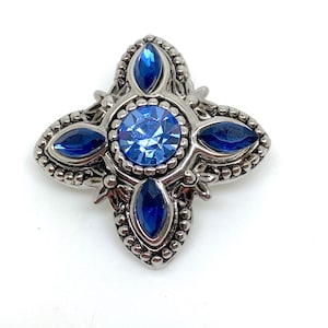 Vintage Crystal Sword Brooch