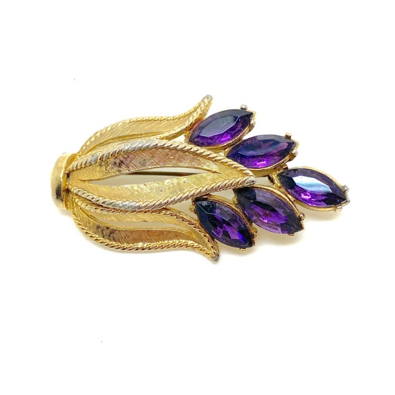 Broche Vintage Plaquée Or Signée Sphinx - Strass Et Lapis Lazuli, Art Déco, Occasion