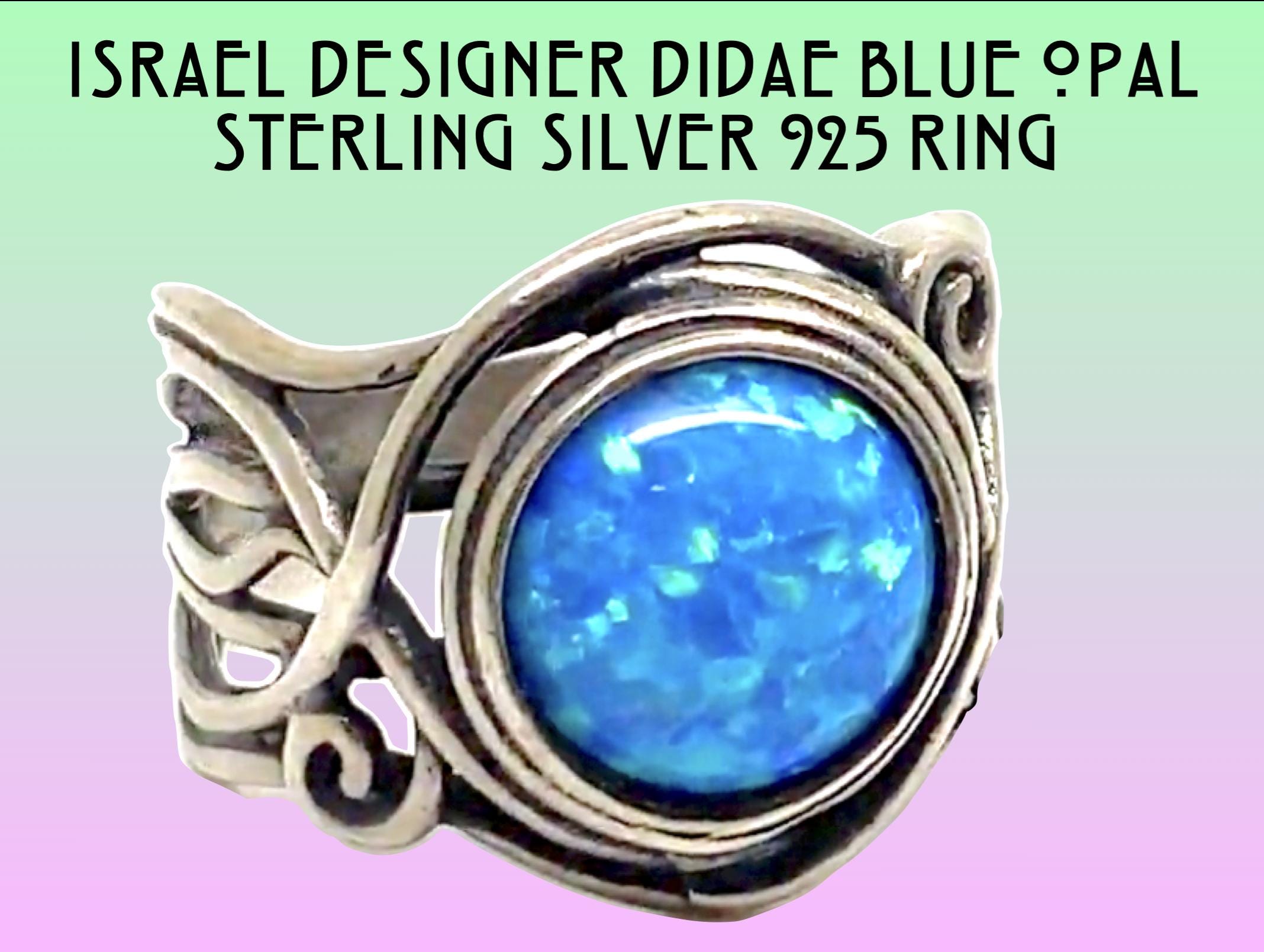 Xodas リング 指輪 ボロシリケイトガラス Dicro Opal Blue 【公式通販】