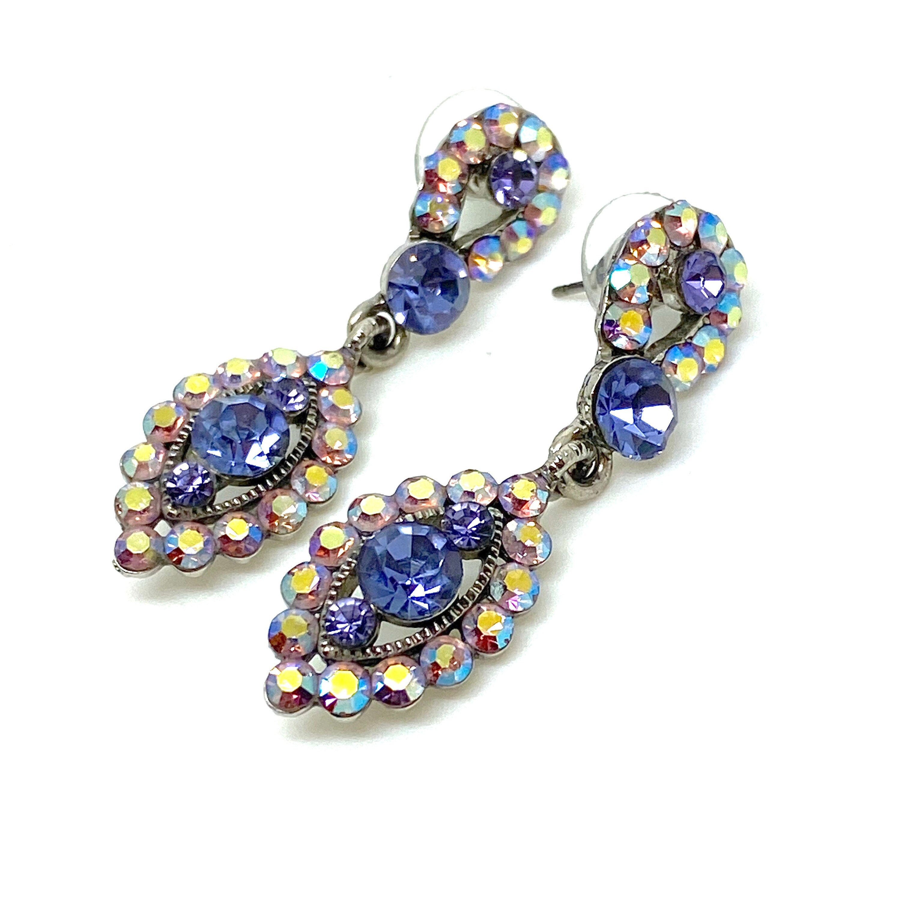 Designer SNK Purple Crystal and White Aurora Borealis