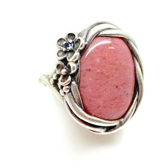 Large Native American Statement Pink Rhodonite Ge… - image 2