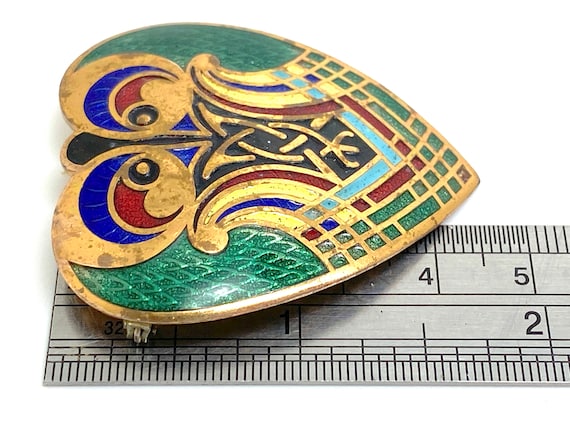 Lovely Green Enamel Book of Kells Irish Celtic Ta… - image 5