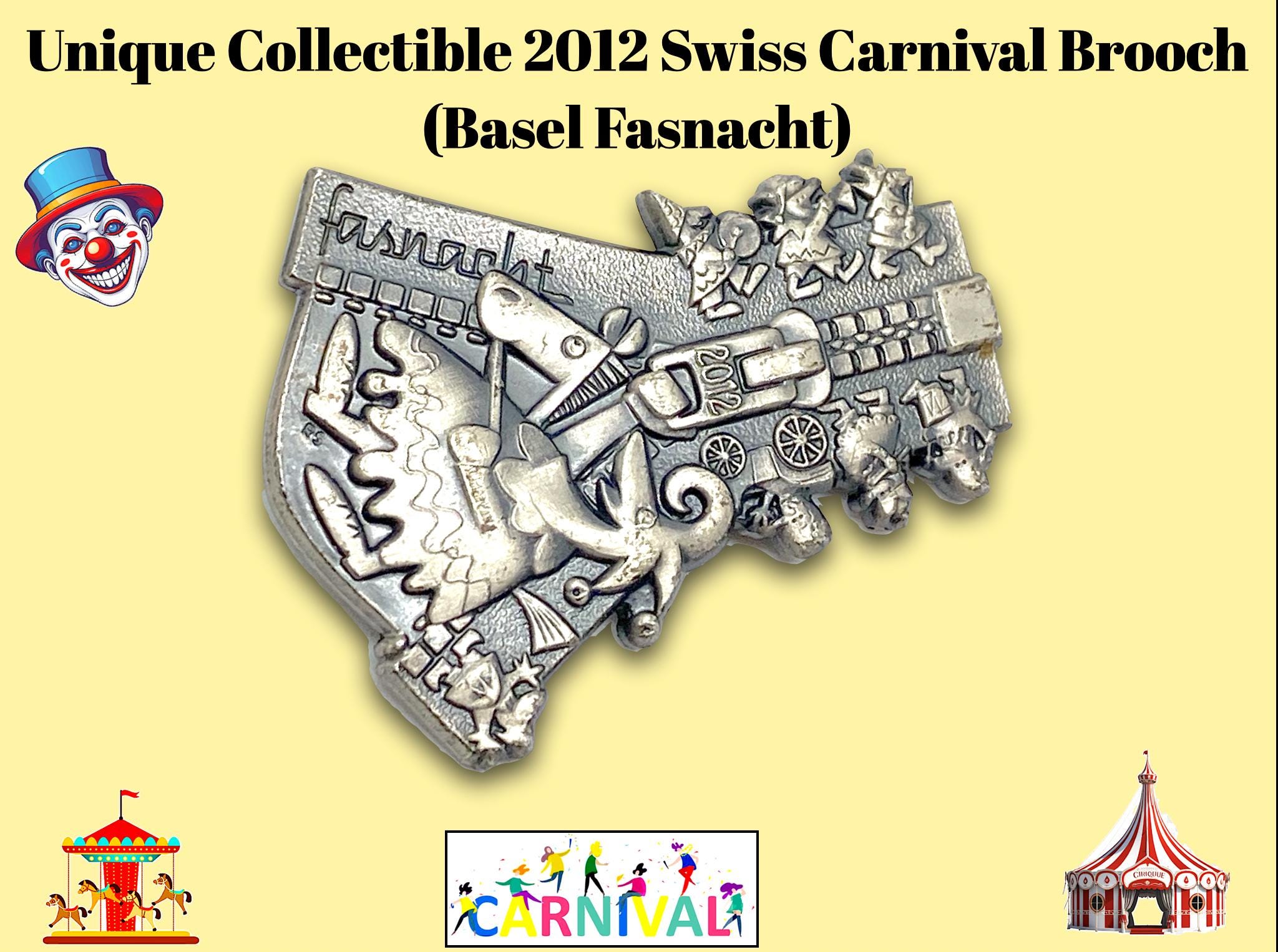 Fasnacht ピンバッジ 3点セット 1983 1984 1986 Fasnacht Pin - Etsy