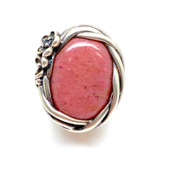 Large Native American Statement Pink Rhodonite Ge… - image 4