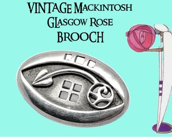 Alexander Castle Charles Rennie Mackintosh Women's Brooch in 925