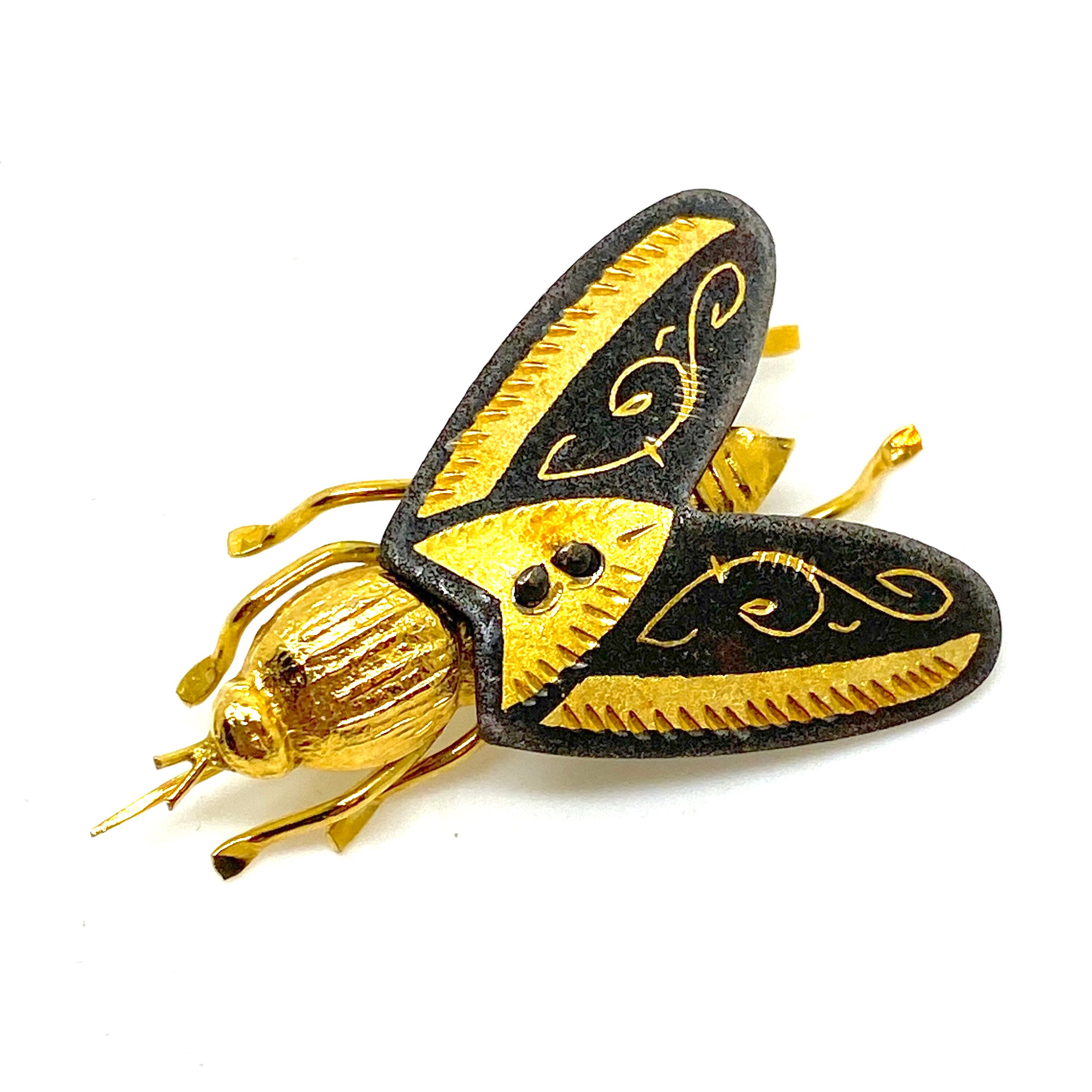 金色の花と昆虫の鍔 il_fullxfull.3895085900_8oqp.jpg