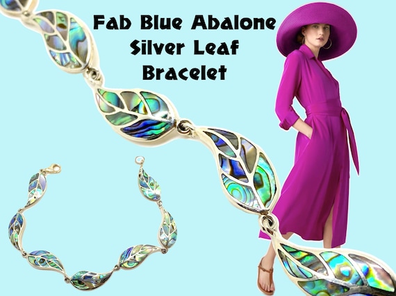 Totally Fab!! Vintage Native American Navajo Purple Abalone Shell Sterling Silver Bracelet Totally Fab!! Vintage Native American Navajo Purple Abalone Shell Sterling Silver Bracelet