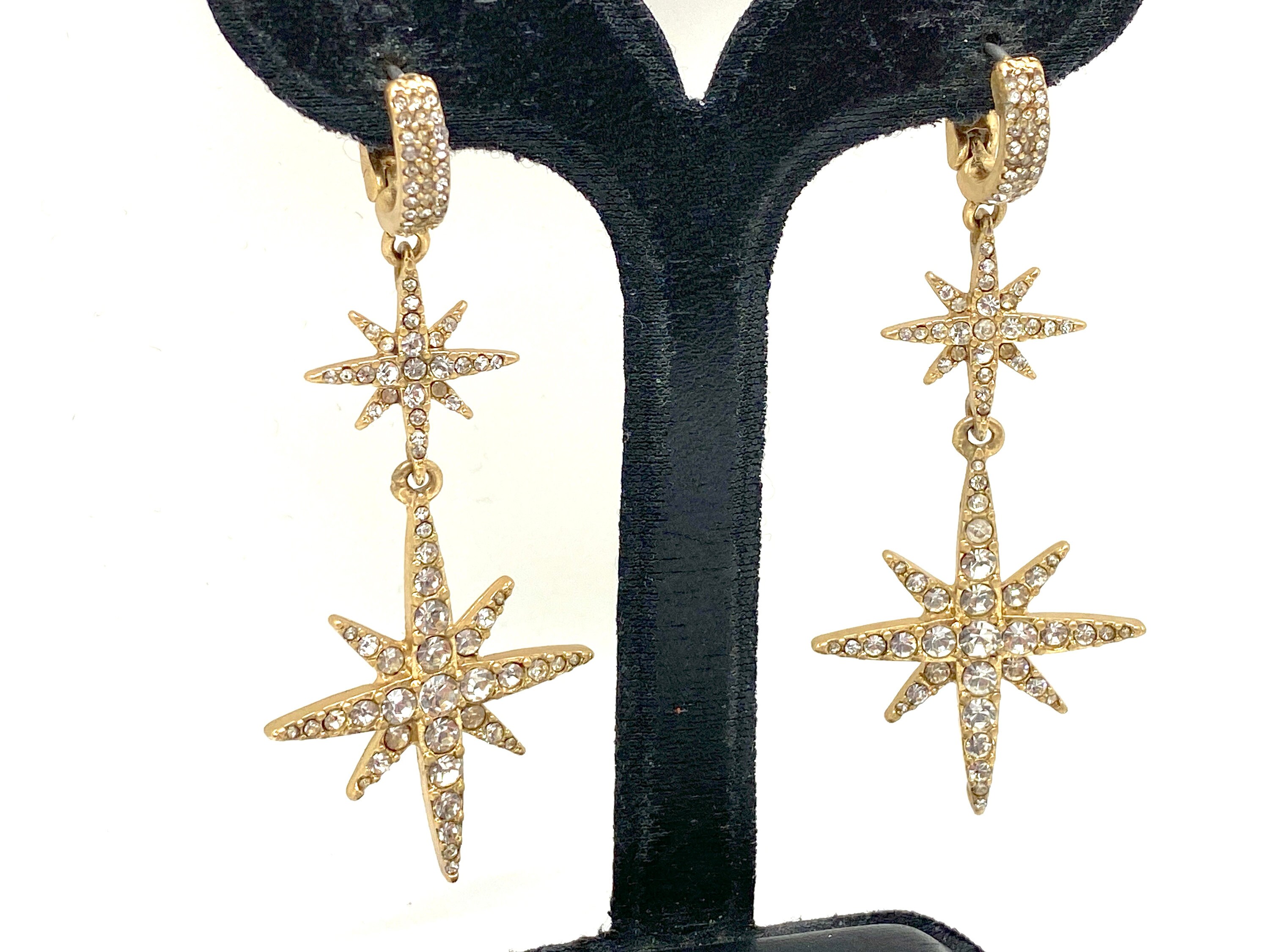 Runway Designer Signed Meme London Star Drop Dangle Earrings - Etsy