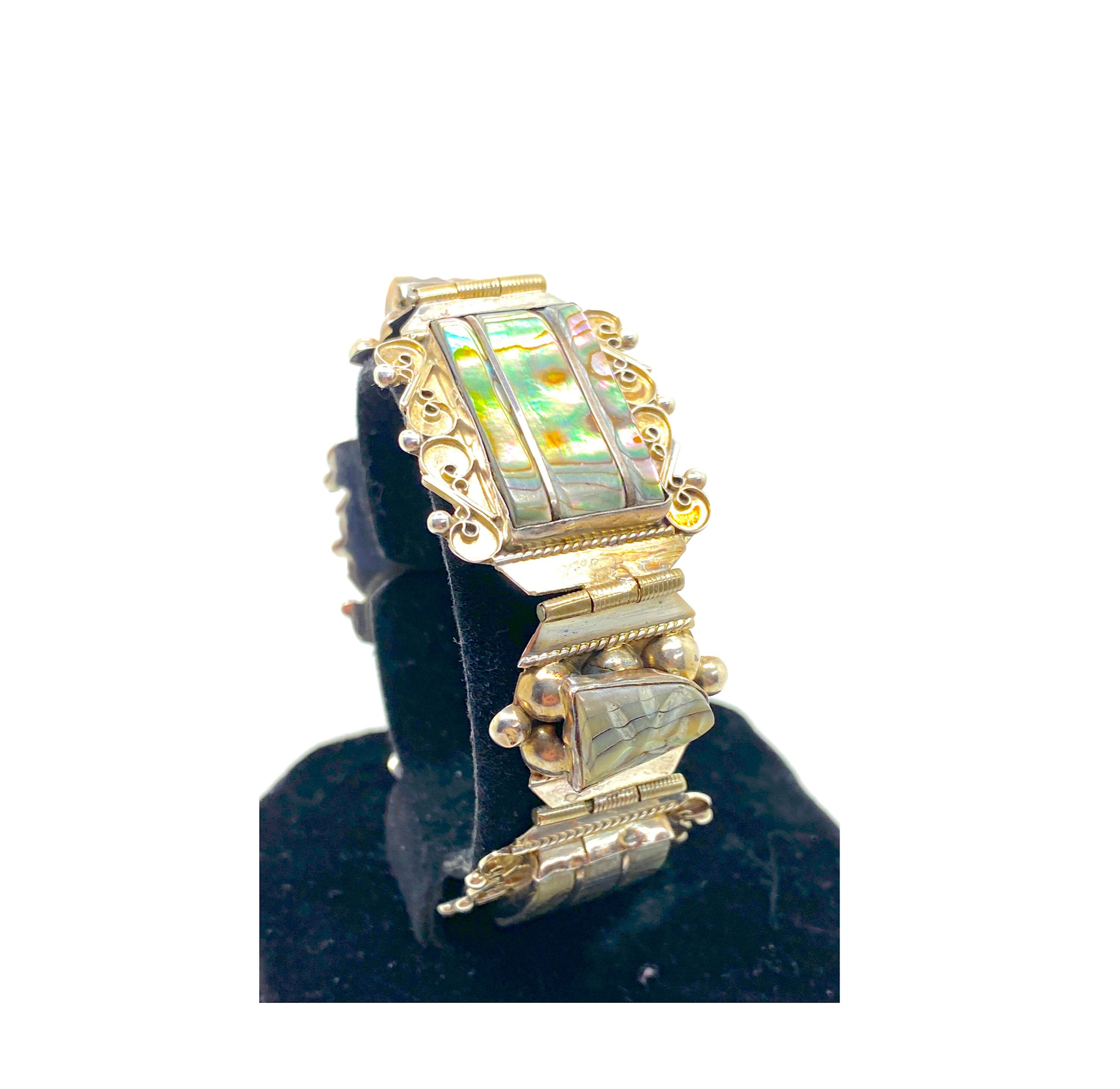 Lovely Abalone 925 Sterling Silver Bracelet