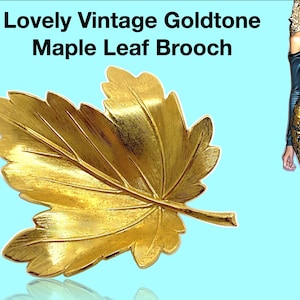 Vintage AHORN Blatt Brosche