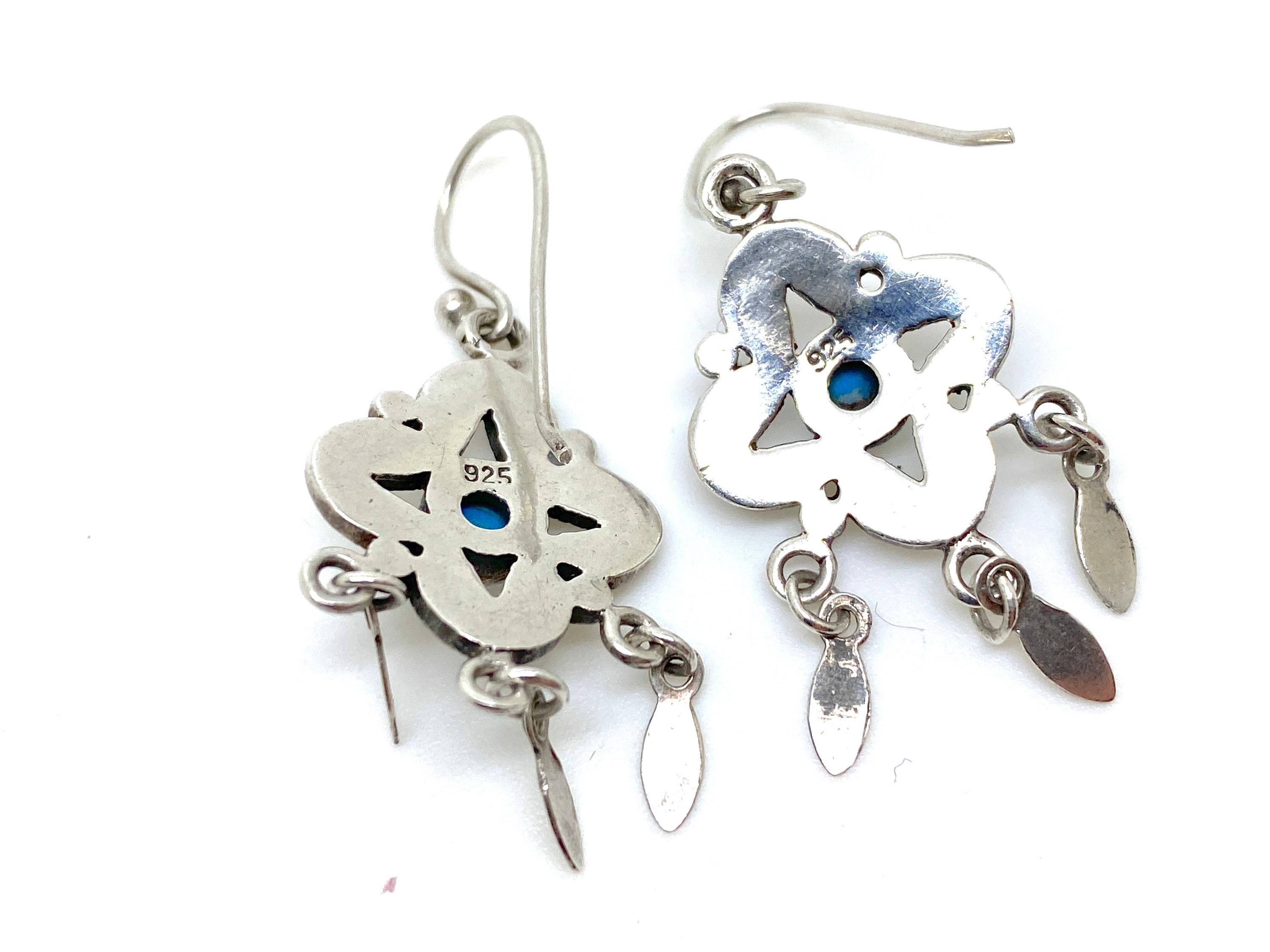 Orecchini Della Rovere - In Argento 925% - Pasta Turchese - OROV2 - Foto 12