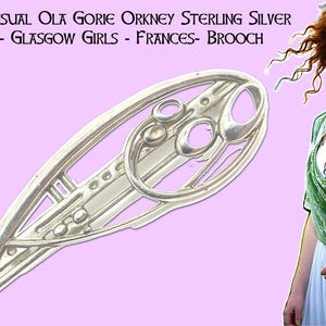Rare Ola Gorie Orkney Sterling Silver - Glasgow Girls - Frances- Brooch