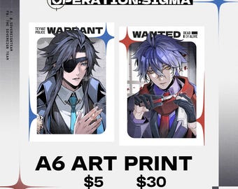 Genshin Impact A6 Art Print - Operation: Sigma