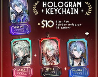 Honkai Star Rail Hologram Keychain - HSR Red Carpet