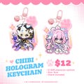 Honkai Star Meow Hologram Keychain product logo