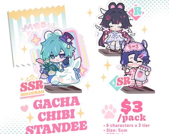 Meowshin Impact Blind Pack Standee - Genshin Gacha