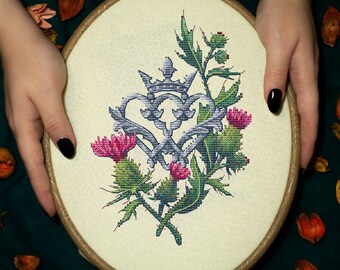 Thistle Cross Stitch Etsy