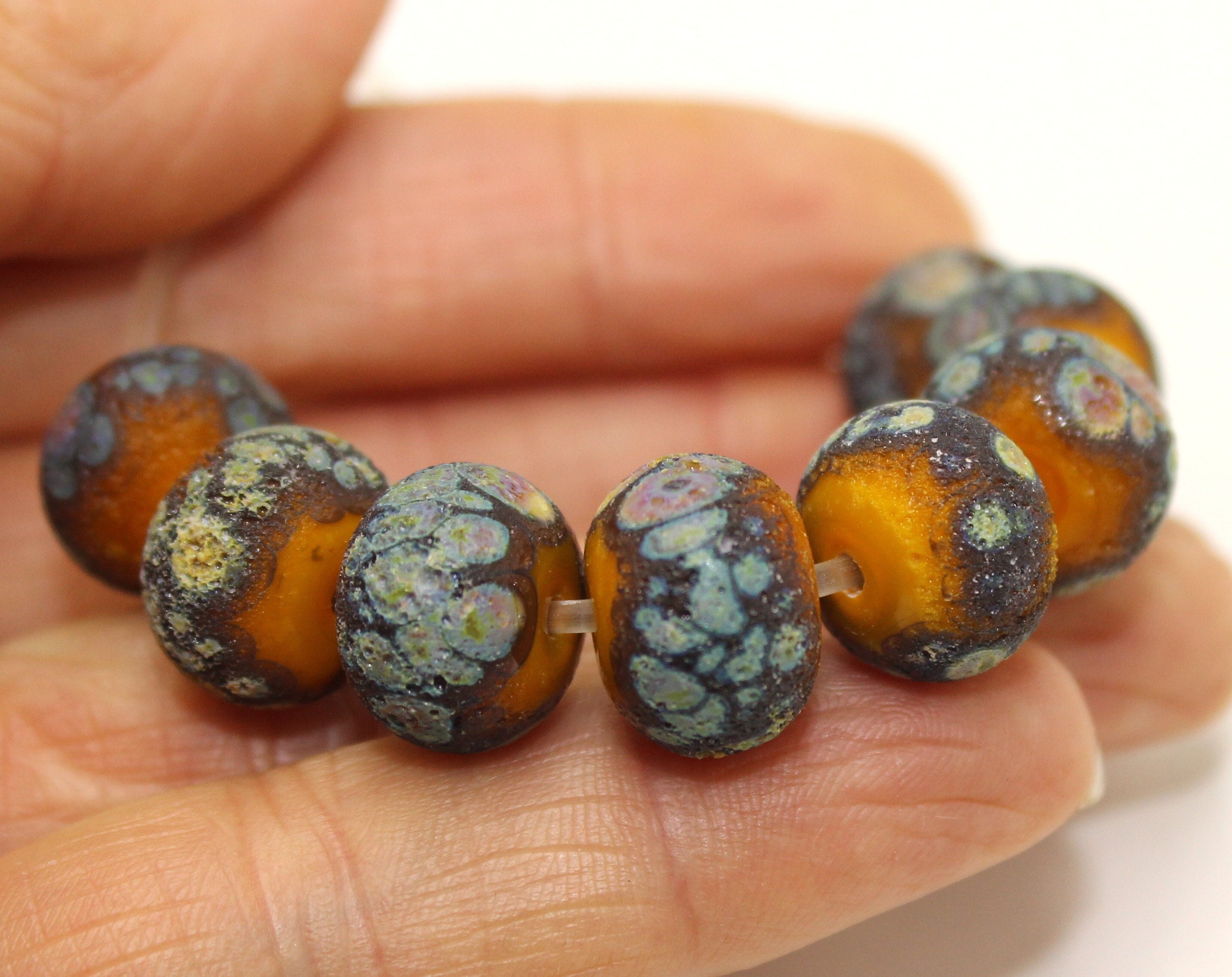 Rose Gold Plated Lava Rock Beads, Shimmery Textured Beads BS #9, sizes 6 mm  8 mm 10 mm in 15.4 inch Strands