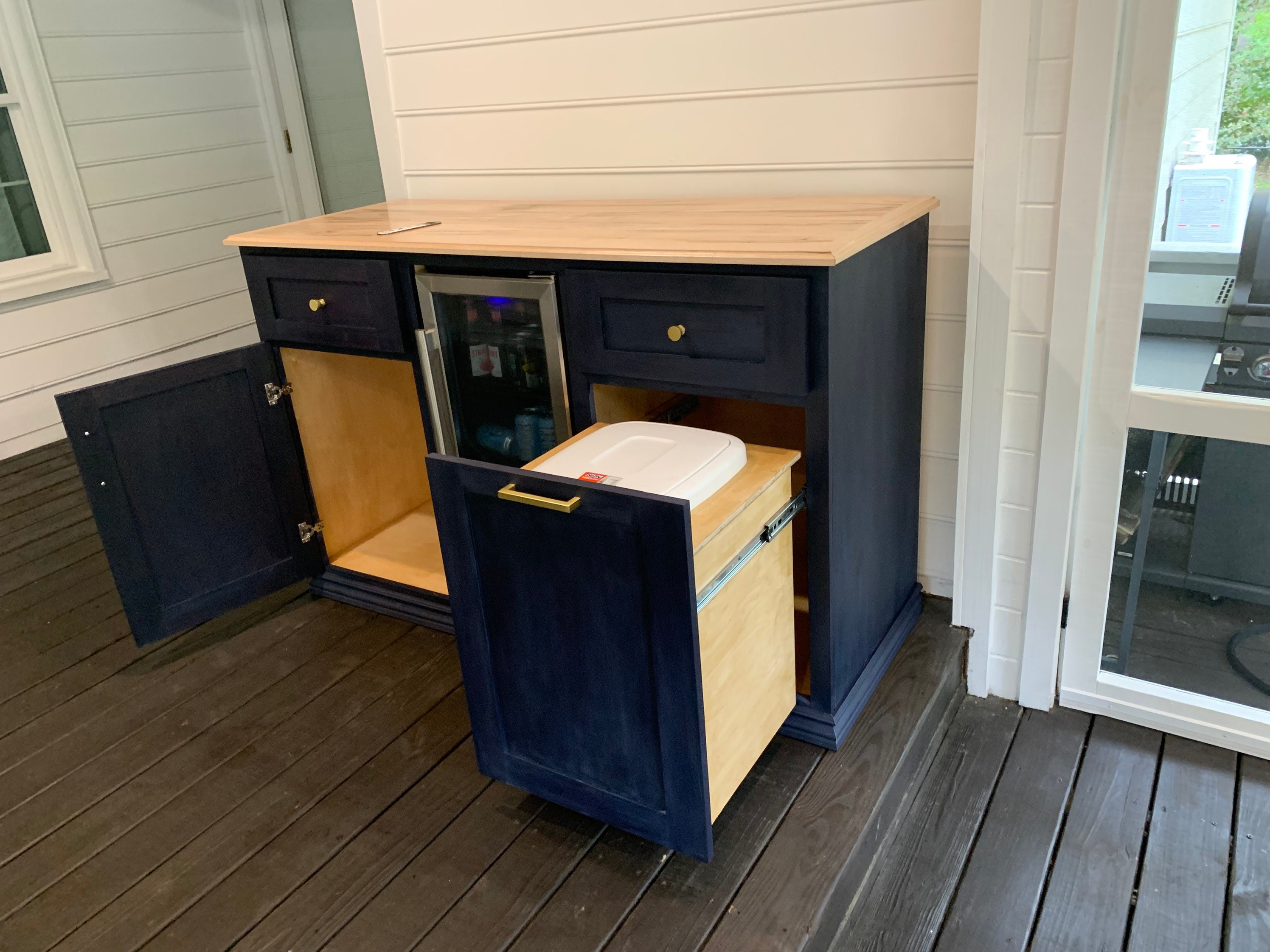 Bar Wine Buffet With Builtin Cooler Etsy