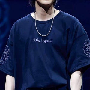 Yoongi T-shirt design, Suga design, AgustD Black T-Shirt, Kpop Korean Tshirt