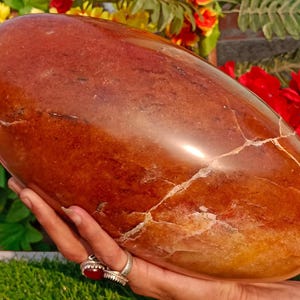 Large Golden Healer Quartz Lingam - 305MM Metaphysical Stone