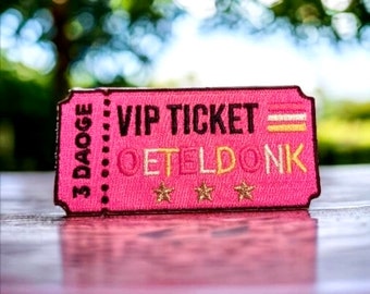 Vip Ticket Oeteldonk Embleem Roze