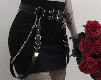 goth chain belt