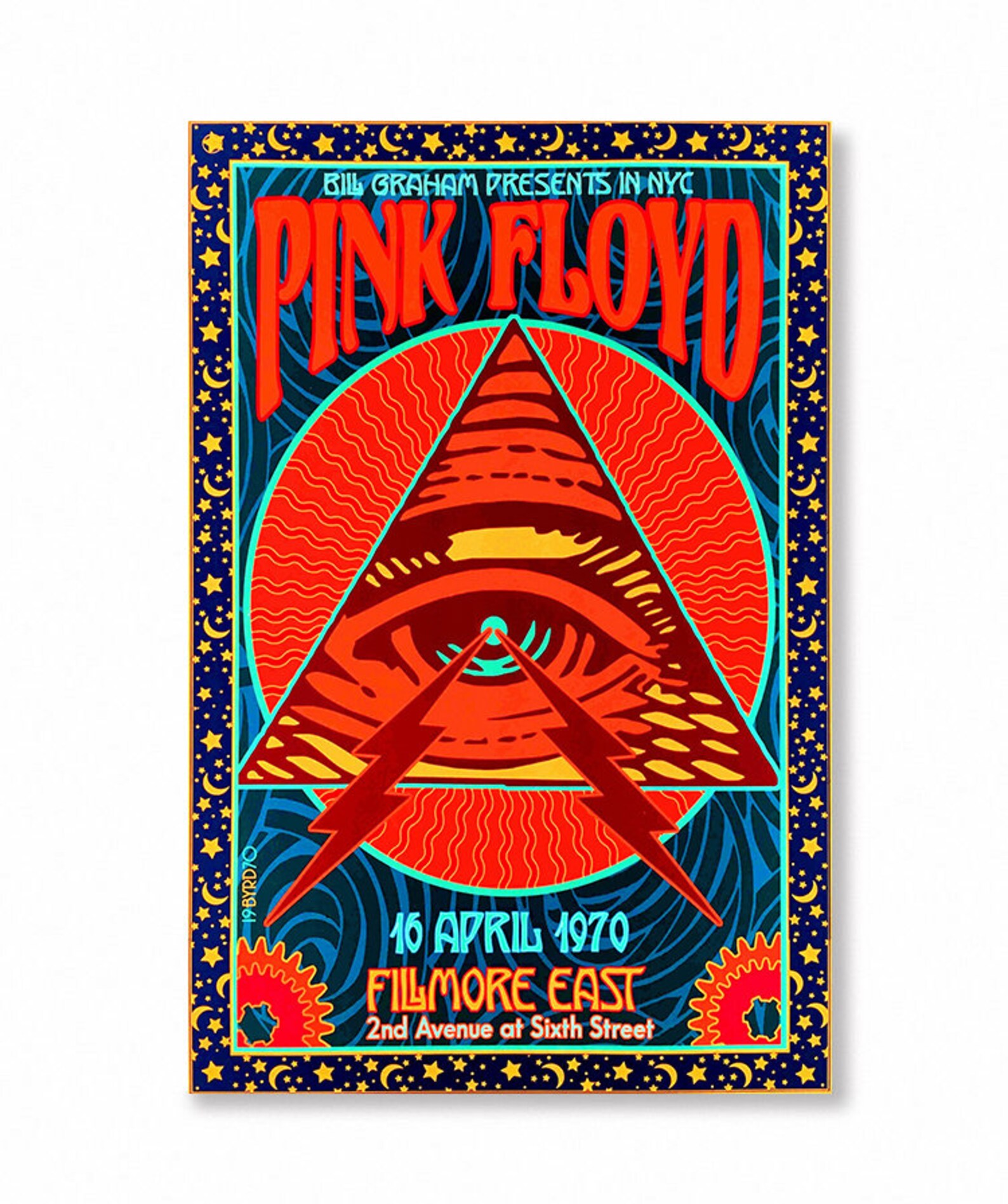 Pink Floyd Vintage Fillmore East Concert Rock poster Home Etsy