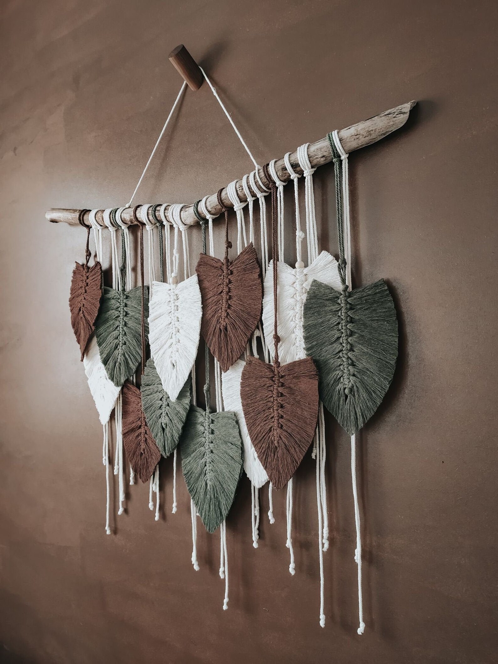 Large Tapestry Macramè Leaves // Wall Hanging Macramè Etsy