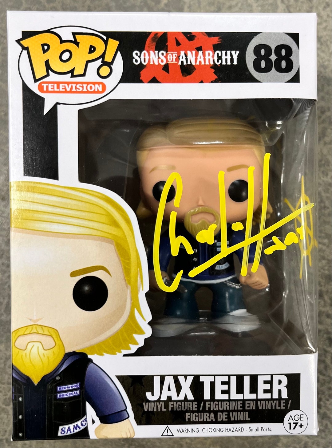 Charlie Hunnam Signed Sons of Anarchy Funko POP Certification Hologram
