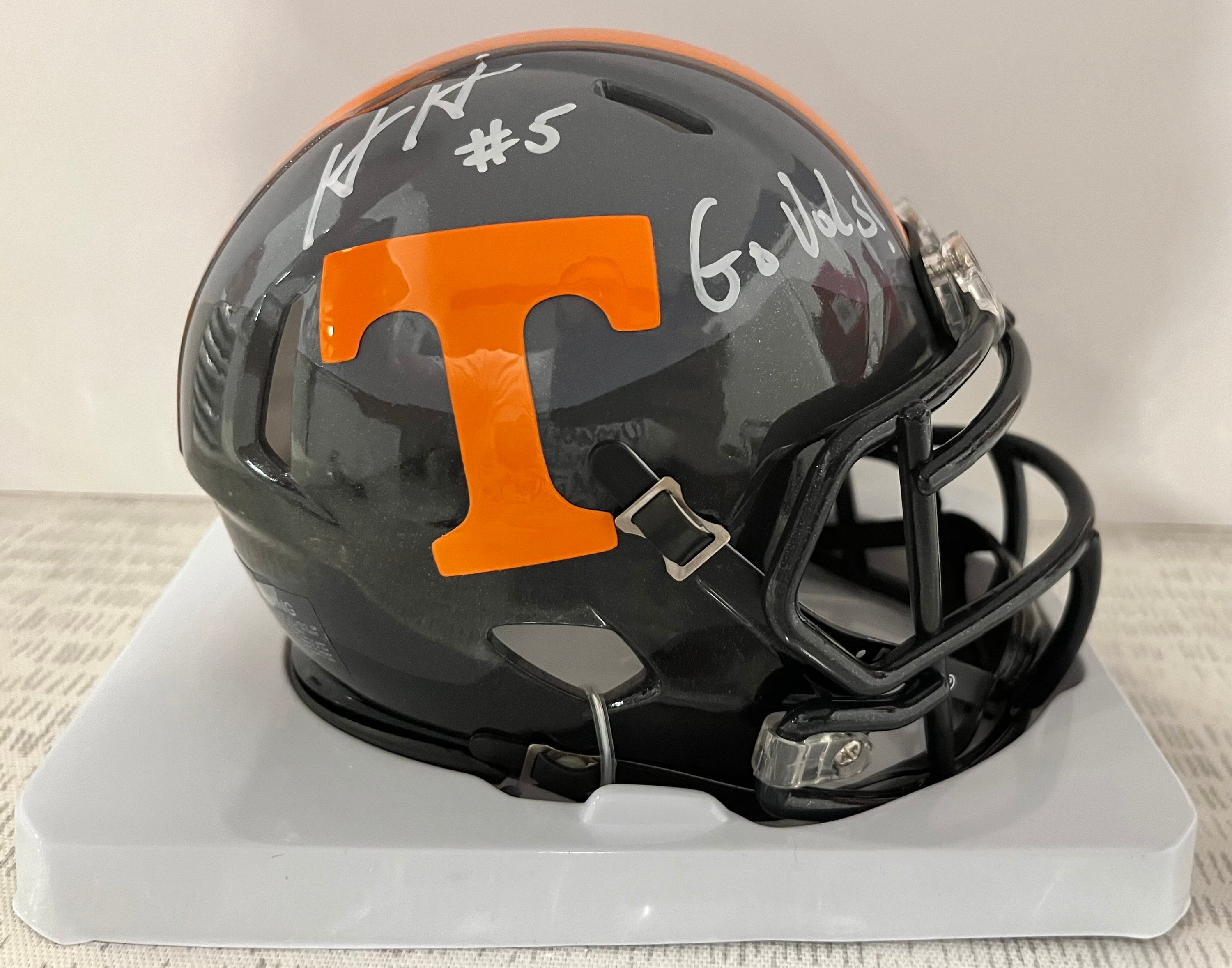 NCAA Tennessee Volunteers Full Size Replica Football Helmet - Orange, Medium, Display Collectible