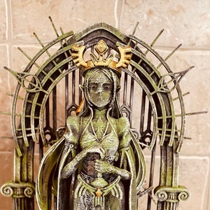 Zelda inspired Princess of Hyrule Temple of time Statue diorama. Handpinted made to order