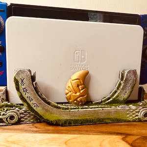 Zelda inspired ZONAI Switch Dock BASE. Handpinted.