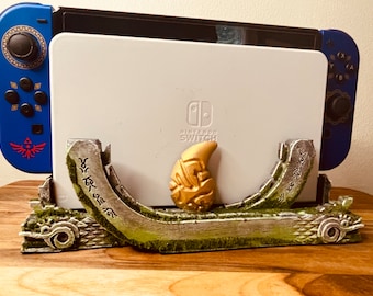 Base de encaixe para switch ZONAI inspirada em Zelda. Pintado à mão. Feito sob encomenda