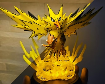 ZAPDOS legendary bird statue with LED clouds made to order